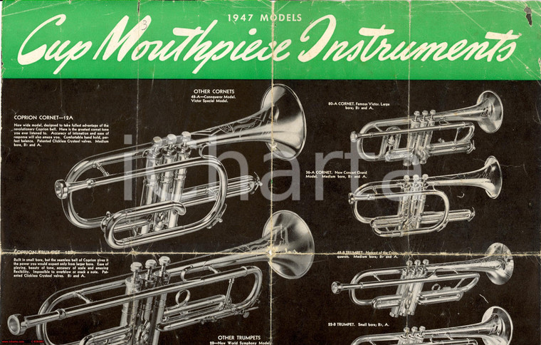 1947 CONN NY Band orchestra instruments pieghevole