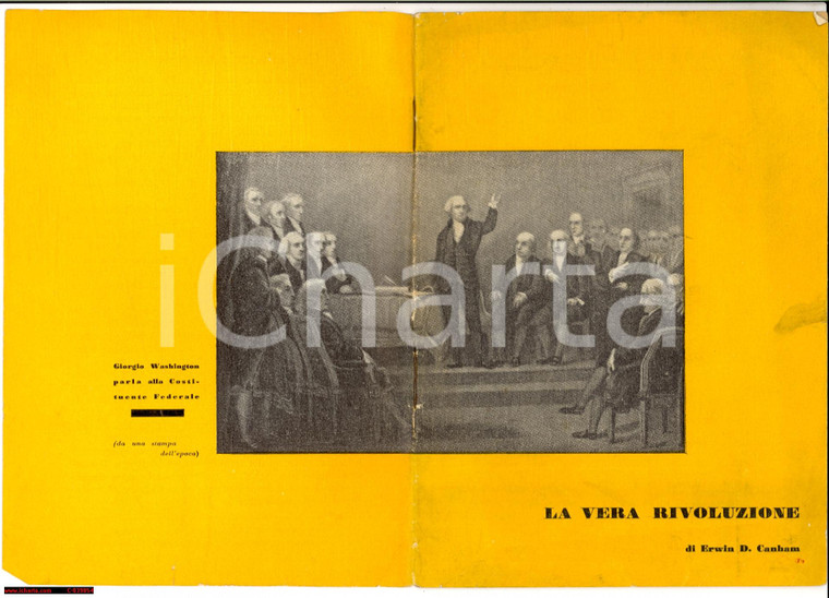 1951 Erwin D. CANHAM La vera rivoluzione libretto RARO