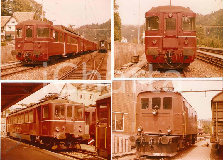 1975 ca SVIZZERA Sihltal Zürich Uetliberg Bahn SZU Locomotive LOTTO 4 Fotografie