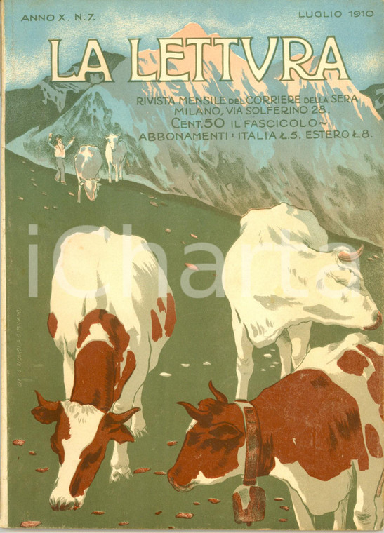 1910 LA LETTURA Le elezioni nei forzieri del mondo Rivista ILLUSTRATA Anno X n°7