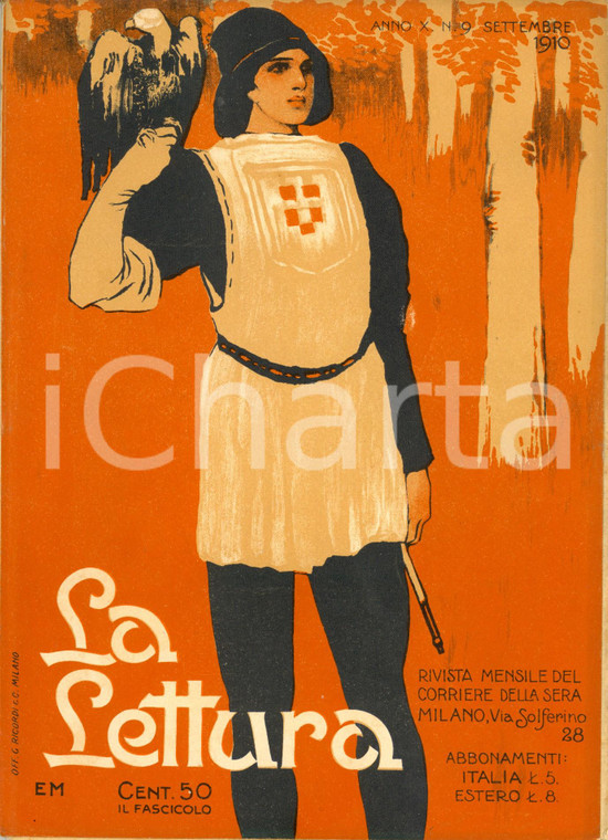 1910 LA LETTURA Muse italiane viventi *ILLUSTRATA DANNEGGIATA Anno X n° 9
