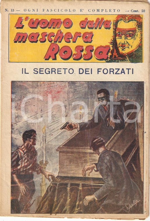 1936 L'UOMO DALLA MASCHERA ROSSA Il segreto dei forzati *Rivista n°13