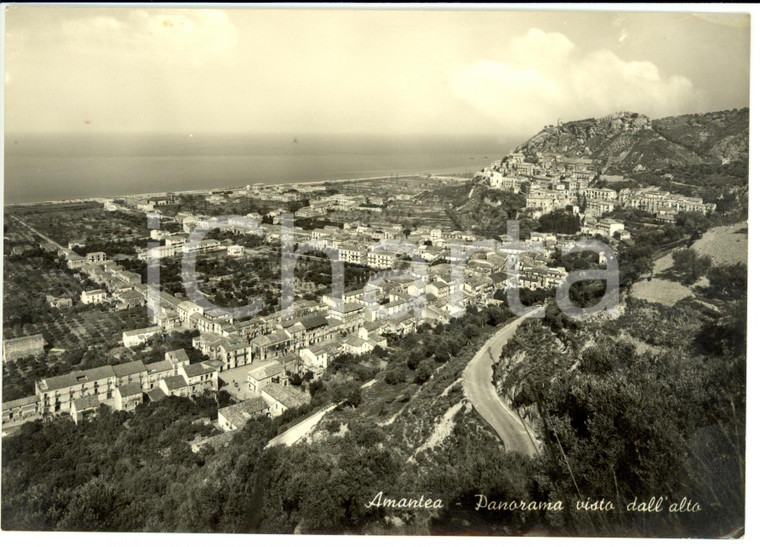 1955 AMANTEA (CS) Panorama visto dall'alto *Cartolina FG VG