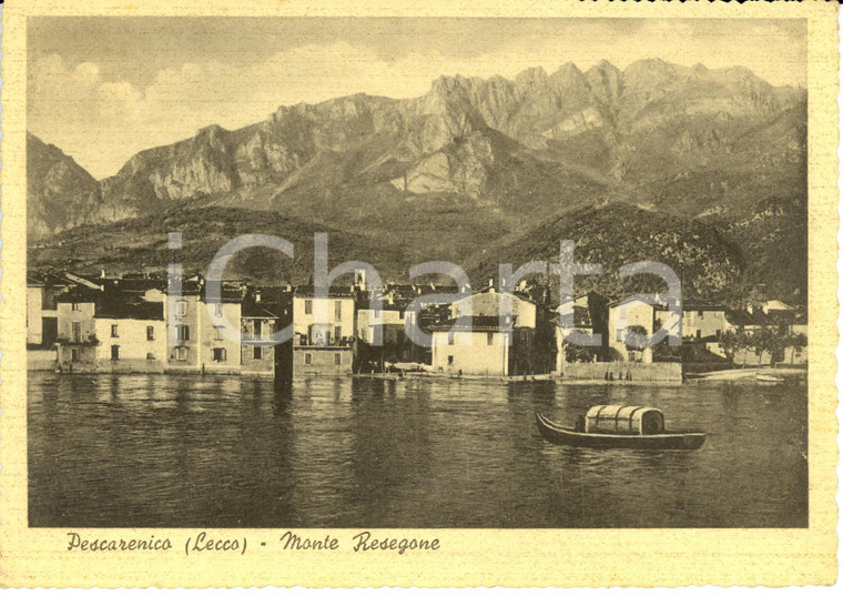 1941 PESCARENICO (LC) Monte RESEGONE visto dal lago *Cartolina FG VG