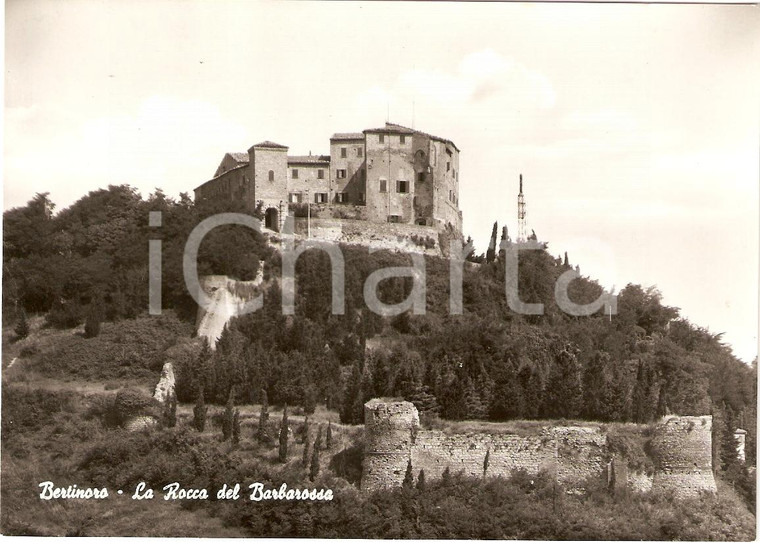 1950 ca BERTINORO (FC) Rocca del BARBAROSSA Panorama *Cartolina FG NV