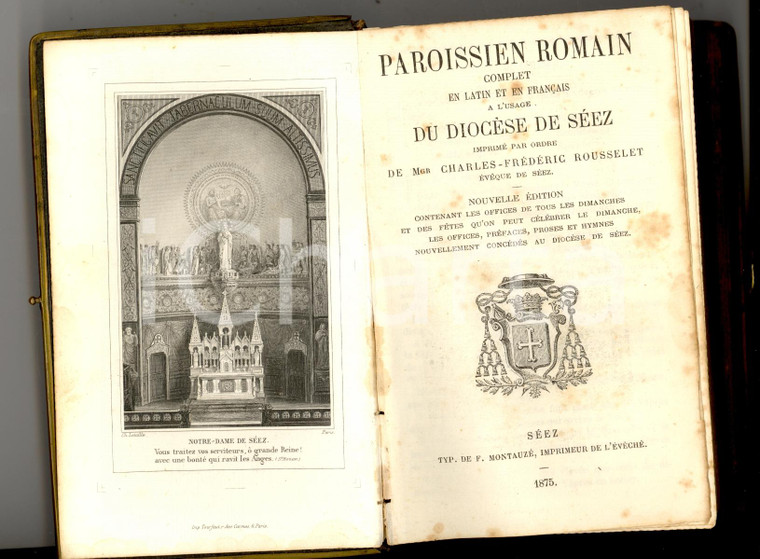 1875 PAROISSIEN ROMAIN COMPLET à l'usage de la Diocèse de SEEZ *Messale