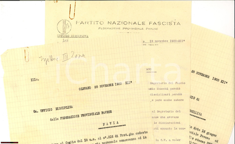 '33 Fascismo Zeme Lomellina Claudio Mosconi sovversivo?