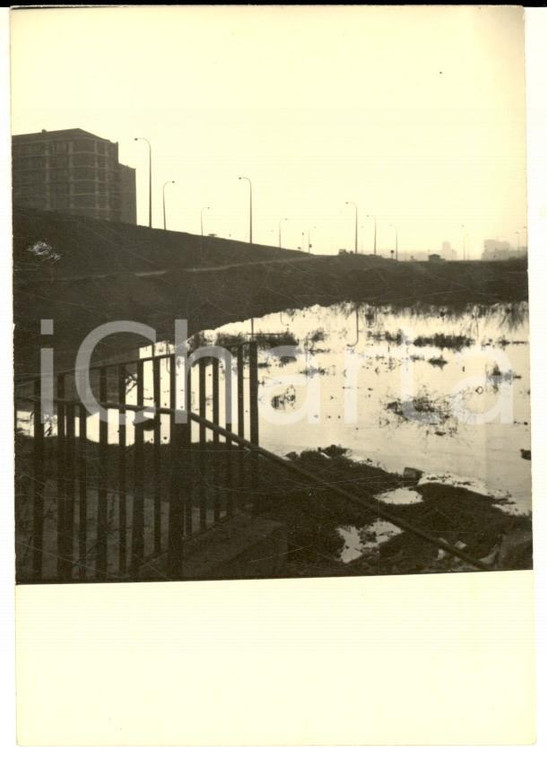 1964 MILANO Stagno all'imbocco dell'Autostrada dei Fiori *Foto ARTISTICA 7x10 cm