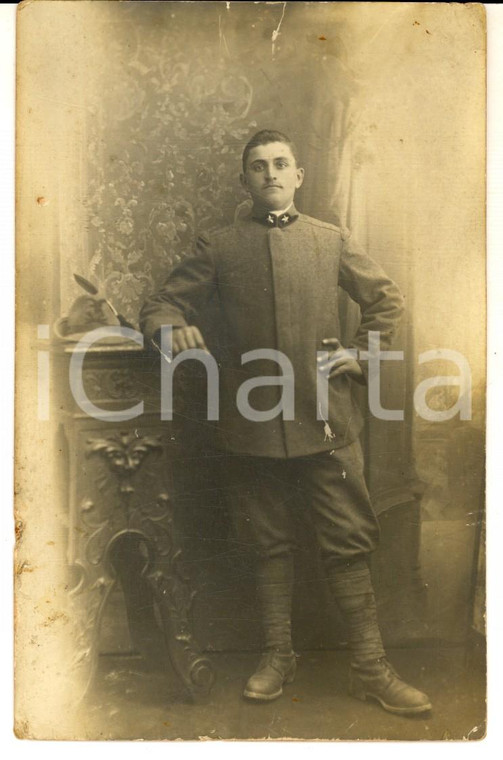 1915 ca WW1  REGIO ESERCITO Ritratto di un giovane alpino *Foto cartolina