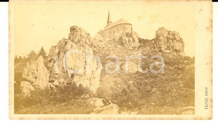 1870 ca MORTAIN (FRANCE) Vue de la Chapelle SAINT MICHEL Photo PEPIN - LAVAL CDV