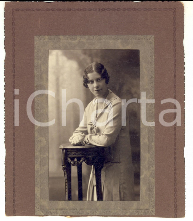 1920 ca TORINO (?) Ritratto di Carla CODEBO' giovane *Fotografia DANNEGGIATA