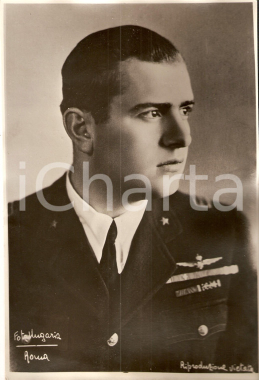 1941 ROMA Ritratto di Bruno MUSSOLINI in divisa da aviatore *Fotografia (1)