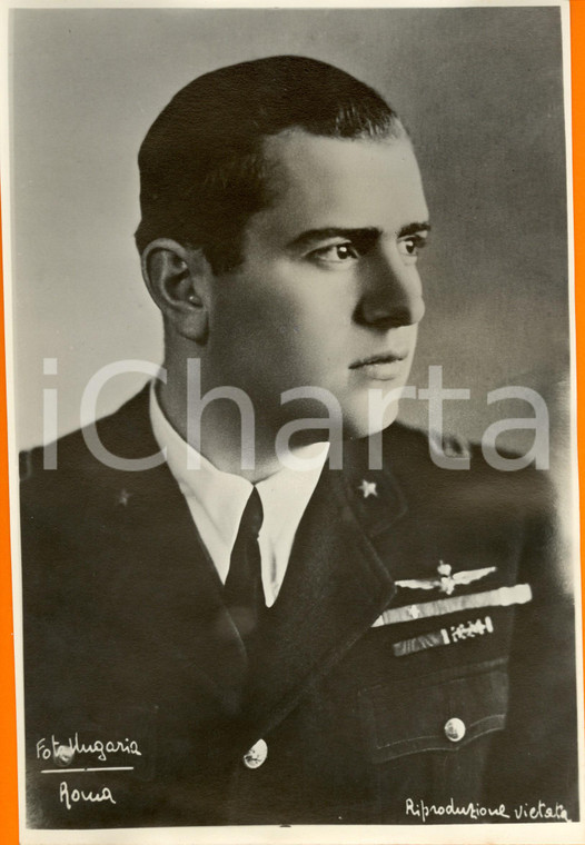 1941 ROMA Ritratto di Bruno MUSSOLINI in divisa da aviatore *Fotografia (3)