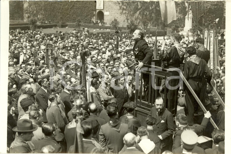 1931 MILANO Anniversario Intervento Eugenio COSELSCHI parla a combattenti *Foto