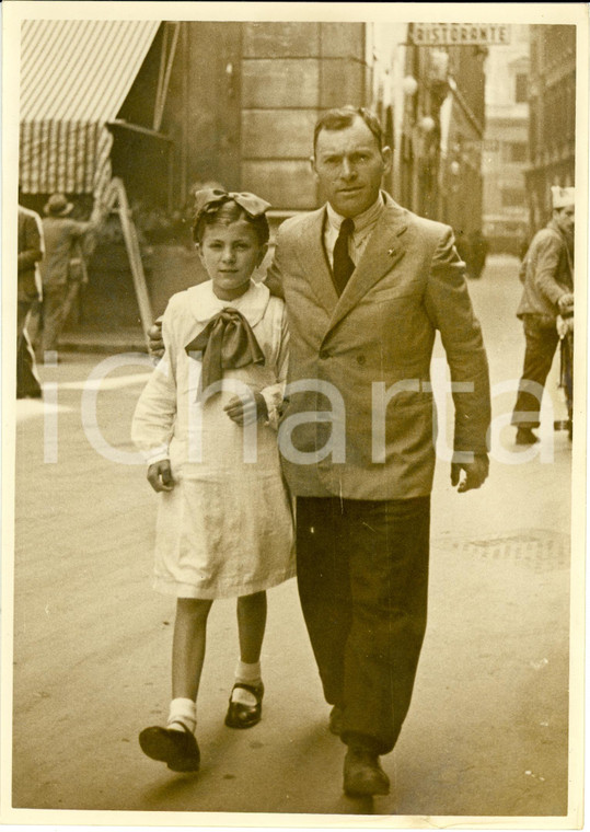 1939 ROMA Pietro CORVINO figlia Anna Venditrice biglietto lotteria TRIPOLI *Foto
