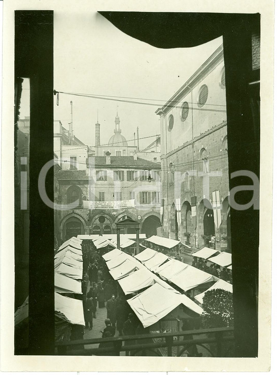 1939 Milano Piazza dei Mercanti *FOTO mercato ambulanti
