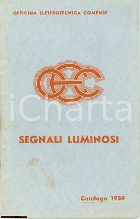 1959 COMO Segnali luminosi Elettrotecnica COMENSE - Catalogo