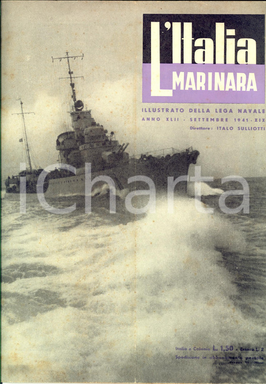 1941 WW2 ITALIA MARINARA Ritorno in mare veliero MARIA MADRE ILLUSTRATO