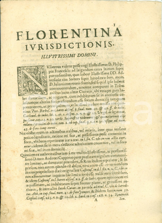 1666 FIRENZE Filippo FRANCESCHI vs sorelle per eredità fratello Giuliano