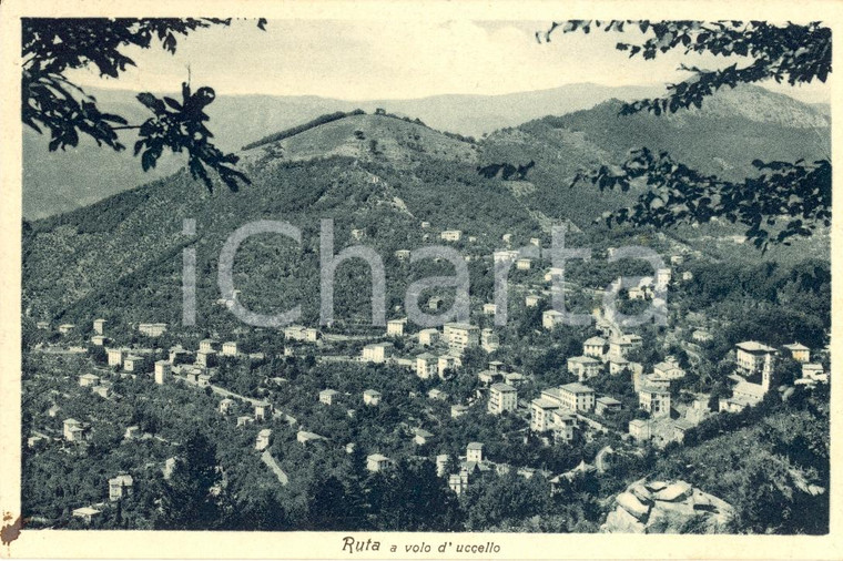 1941 CAMOGLI (GE) Panorama aereo della frazione RUTA FP