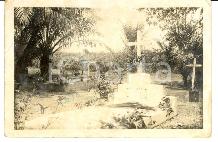1940 ca LIBIA? Cimitero Nord AFRICA - Tombra di Pierre FAVRE *Fotografia
