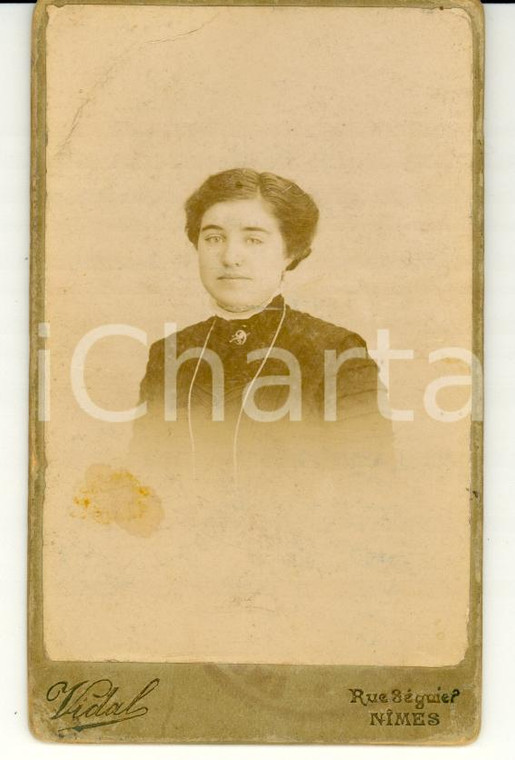 1880 NIMES (F) Portrait Marthe CANITROT élève ECOLE NORMALE *Photo VIDAL