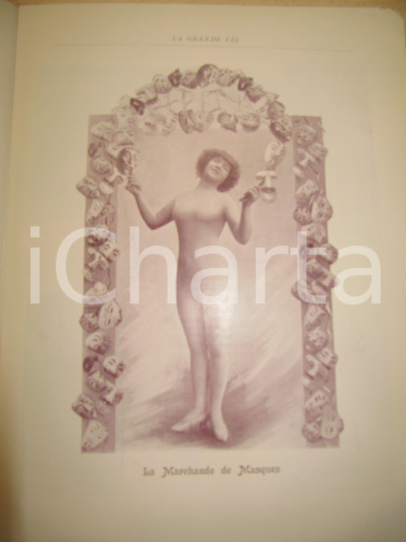 1900 LA GRANDE VIE - PARIS CARNAVAL Rivista EROTICA illustrata Anno 2 n° 5 RARA