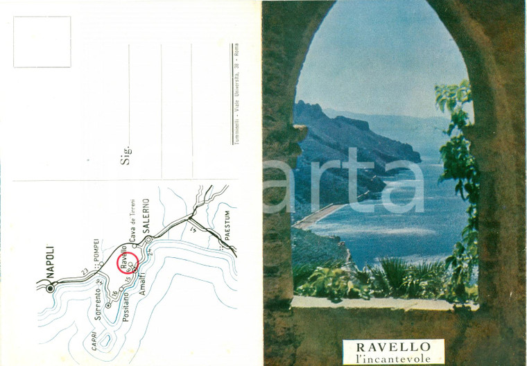 1970 ca RAVELLO (SA) Opuscolo turistico ILLUSTRATO