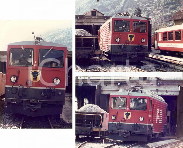 1975 circa SVIZZERA Furka Oberalp Bahn Locomotiva 82 *LOTTO 3 Fotografie