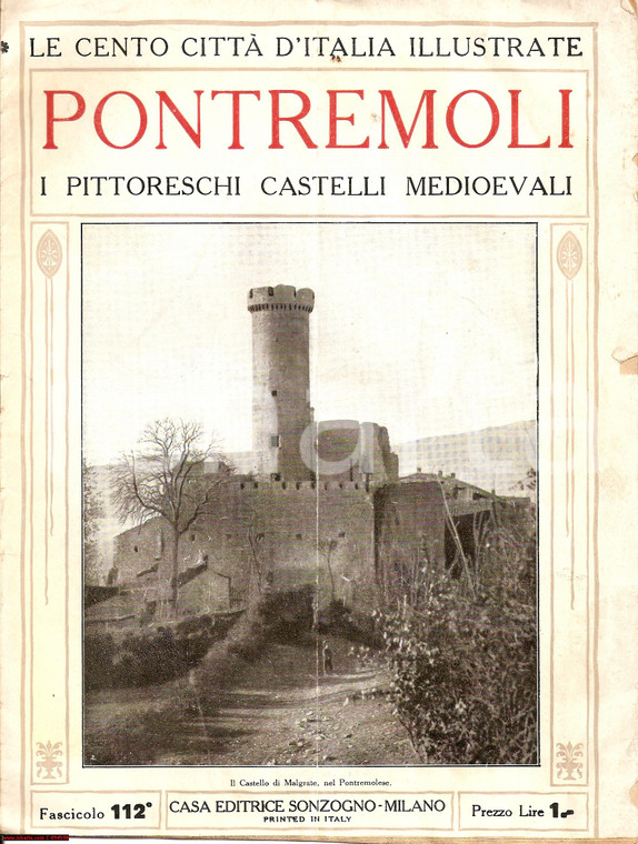 1920 PONTREMOLI (MS) I pittoreschi castelli medioevali