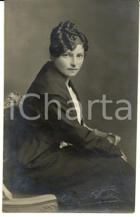 1920 ca ASTI Ritratto di giovane donna Foto Mario VIOTTI