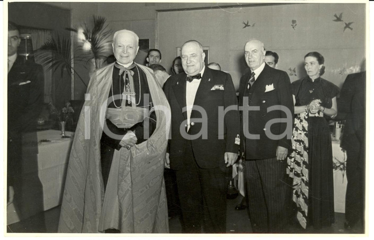 1951 Nave HOME LINES Visita card. Federico TEDESCHINI e comandante Ugo CHINCA