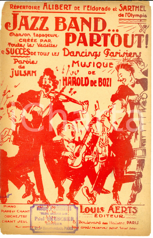 1920 JULSAM Harold de BOZI Jazz band...partout! - ALIBERT de Eldorado Spartito