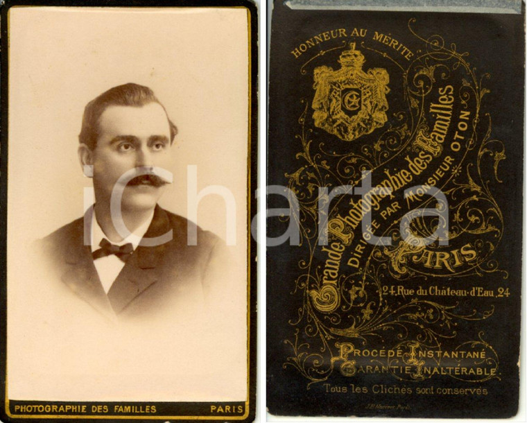 1910 ca PARIGI Ritratto di gentiluomo francese *Foto OTON