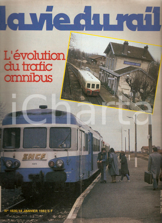 1982 LA VIE DU RAIL 1826 SNCF Evolution du TRAFIC OMNIBUS *Revue illustrée