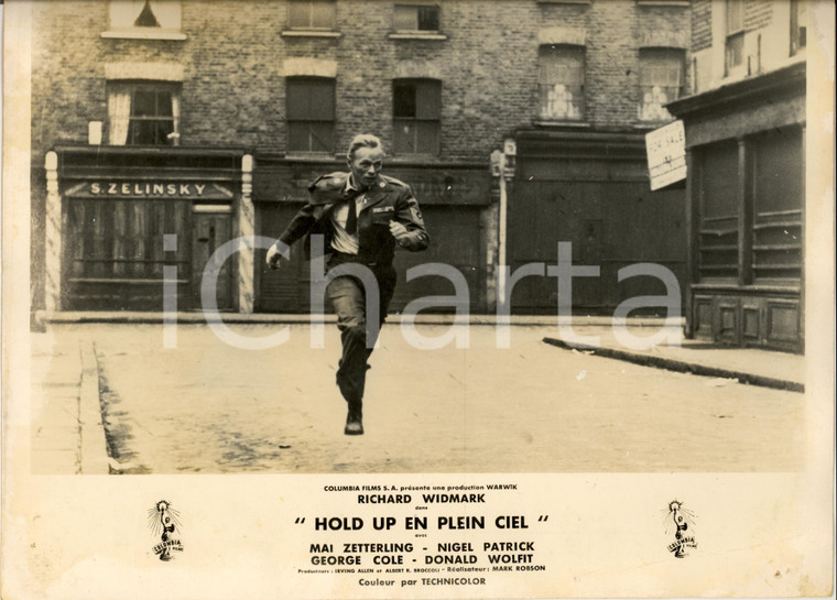 1955 HOLD UP EN PLEIN CIEL Foto scena Richard WIDMARK DANNEGGIATA