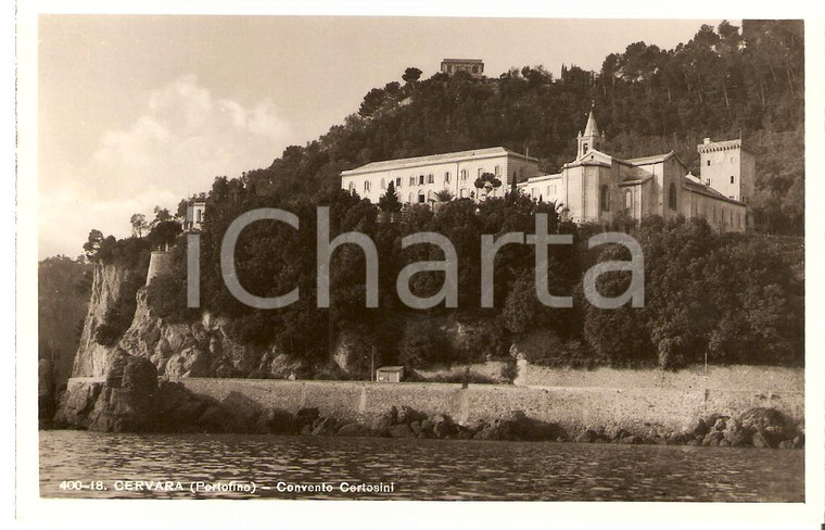 1940 ca CERVARA (GE) Convento CERTOSINI *Cartolina FP NV