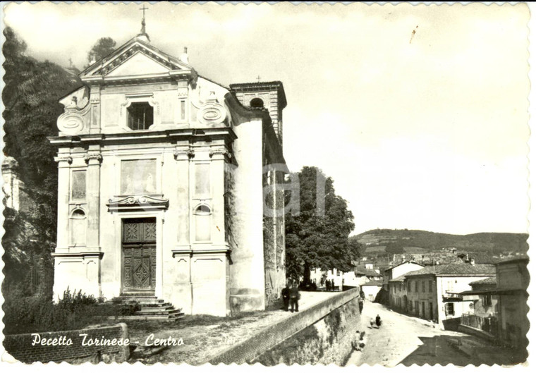 1960 ca PECETTO TORINESE (TO) Veduta del centro storico *Cartolina FG NV