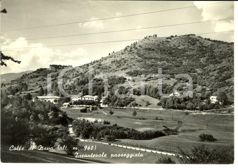 1955 COLLE DI NAVA (IM) Un'incantevole passeggiata *Cartolina FG VG