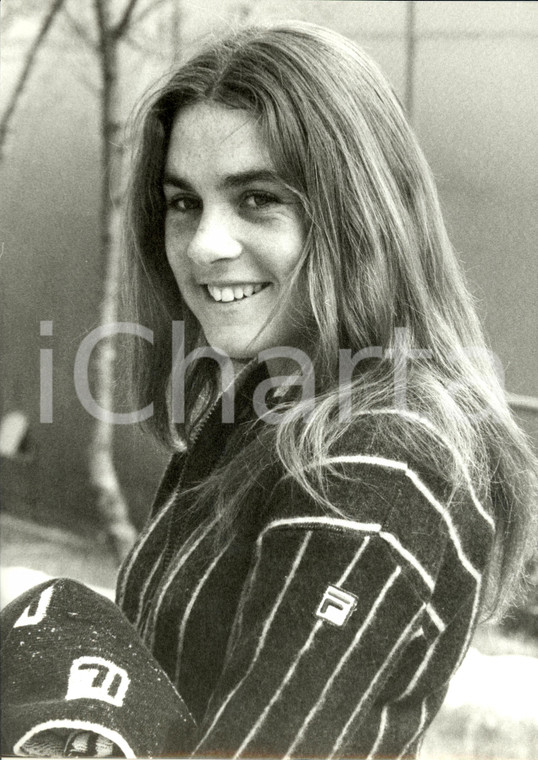 1985 ca TENNIS Sabina SIMMONDS dopo un allenamento *Foto 23 x 30 cm