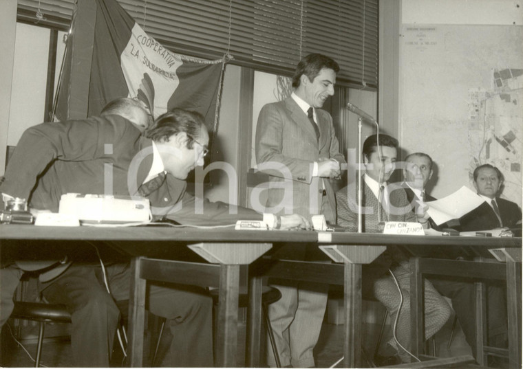 1965 ca MILANO Cooperativa ACLI LA SOLIDARIETA' Discorso comitato centrale *Foto