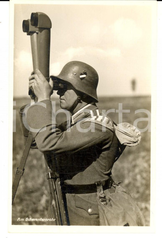 1940 ca WW2 Die WEHRMACHT - Am Scherenfernrohr *VINTAGE Postcard