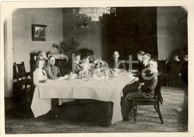 1917 ca PARIS Costantino di GRECIA con moglie SOFIA e figli GIORGIO e ALESSANDRO