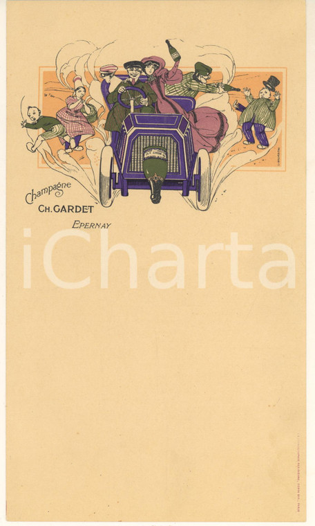 1910 ca EPERNAY (FRANCE) Champagne Ch. GARDET - Menù ill. L. SYLVESTRE (2)