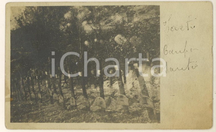 1917 DOSSO FAITI (SLOVENIA) Tombe del Camposanto militare *Fotocartolina FP NV