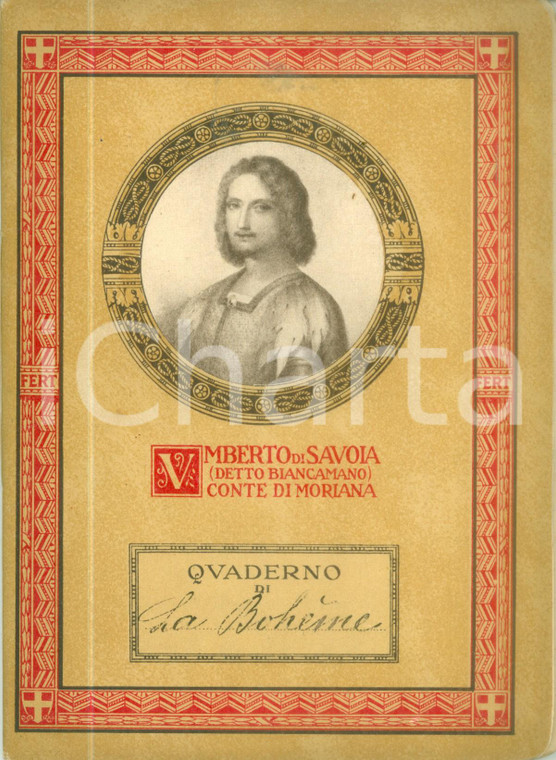 1930 ca LA BOHEME Quaderno manoscritto anastatico Umberto di SAVOIA