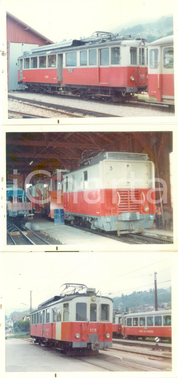 1973 SVIZZERA Ferrovia VEVEY-BLONAY-LES PLEIADES CEV Locomotive 103 Lotto 3 foto