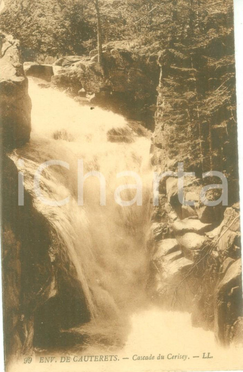 1920 ca CAUTERETS (FRANCE) Cascade du CERISEY *Cartolina postale FP NV