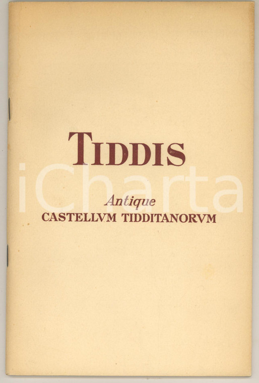 1951 ALGERIE TIDDIS Antique Castellum Tidditanorum - Archaeology 55 pp.