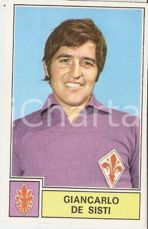 PANINI - CALCIATORI 1971 - 1972 Figurina Giancarlo DE SISTI Serie A FIORENTINA